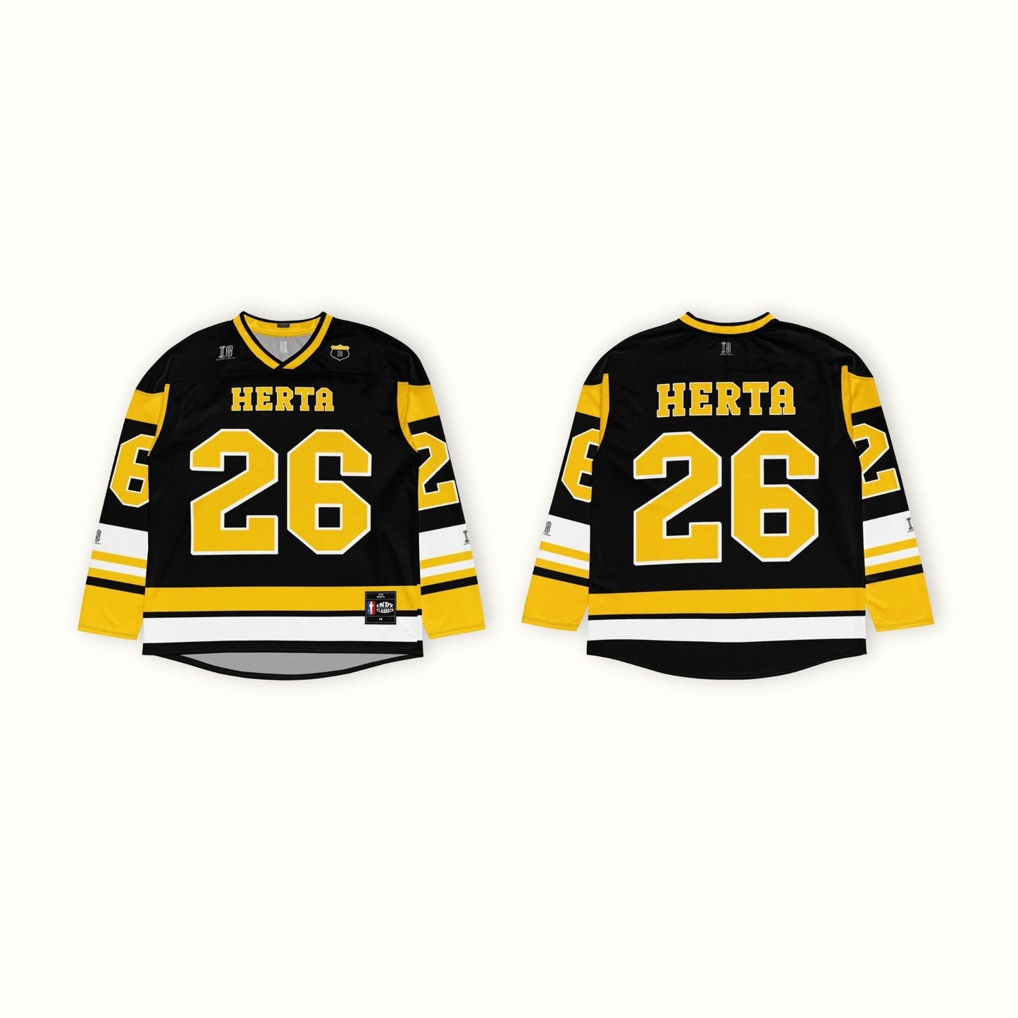 Racing Apparel Indycar Hockey Jersey: Racing #26 Black and Yellow