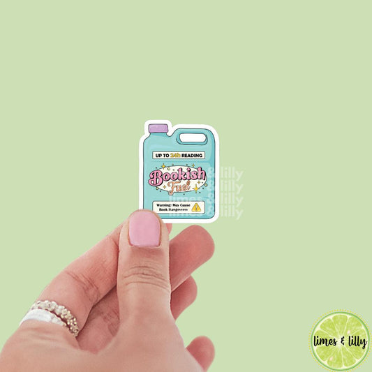 Bookish Fuel Book Hangover Vinyl Sticker | Kindle Stickers | Book Club | Bookish Stickers | Funny | Die Cut