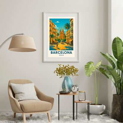 Barcelona Print, Barcelona Wall Art, Spain Wall Art, Barcelona Travel Print, Wedding Gift, Birthday Present, Travel Decor, Travel Wall Art