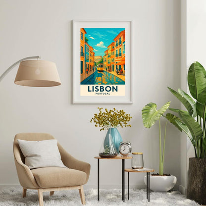 Lisbon Print, Lisbon Wall Art, Portugal Wall Art, Lisbon Travel Print, Birthday Present, Wedding Gift, Travel Decor, Travel Wall Art, Travel