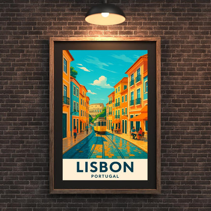 Lisbon Print, Lisbon Wall Art, Portugal Wall Art, Lisbon Travel Print, Birthday Present, Wedding Gift, Travel Decor, Travel Wall Art, Travel