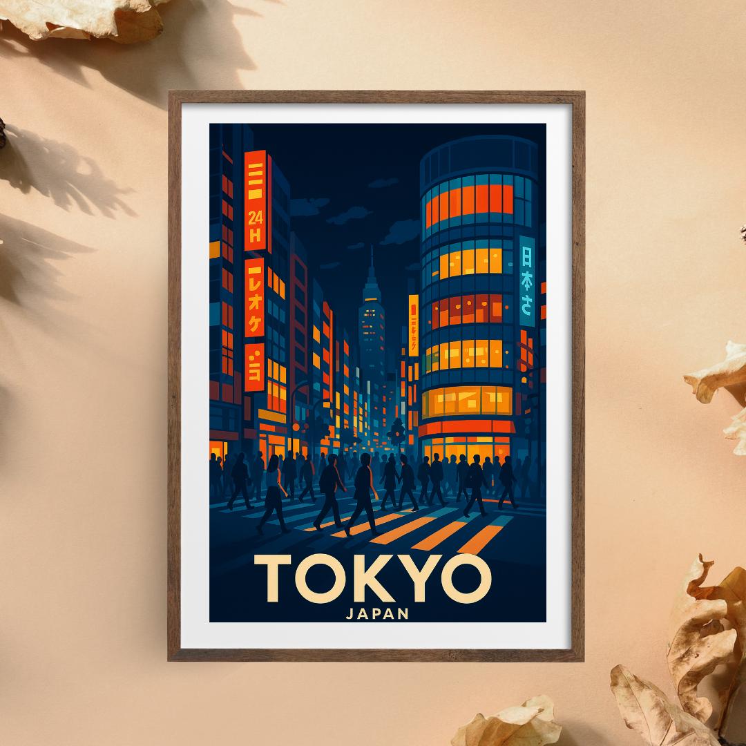 Tokyo Print, Japan Wall Art, Tokyo Wall Art, Tokyo Travel Print,Birthday Present, Wedding Gift, Travel Decor, Travel Wall Art, Japan Print