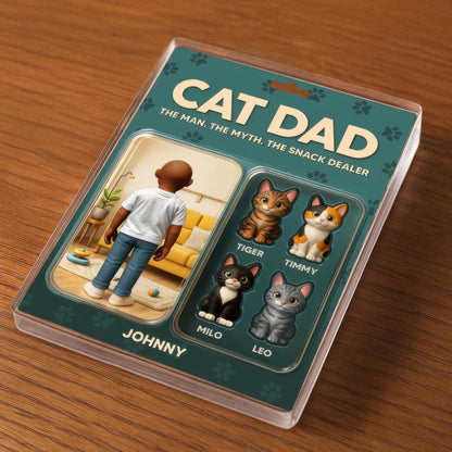 Custom Name Cat Dad The Name. The Myth. The Snack Dealer Acrylic Block, Cat Dad Acrylic Block, Father's Day Gift For Dad, Gift For Husband