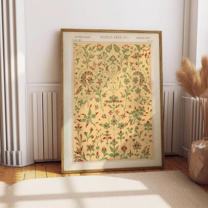 Antique French Botanical Pattern Poster Owen Jones Abstract Wall Art Boho Art Style Print Living Room Wall Art Decor Mid Century Modern Art
