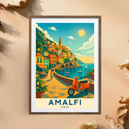Amalfi Coast Print, Italy Wall Art, Amalfi Wall Art, Amalfi Travel Print, Birthday Present, Wedding Gift, Travel Decor, Travel Wall Art