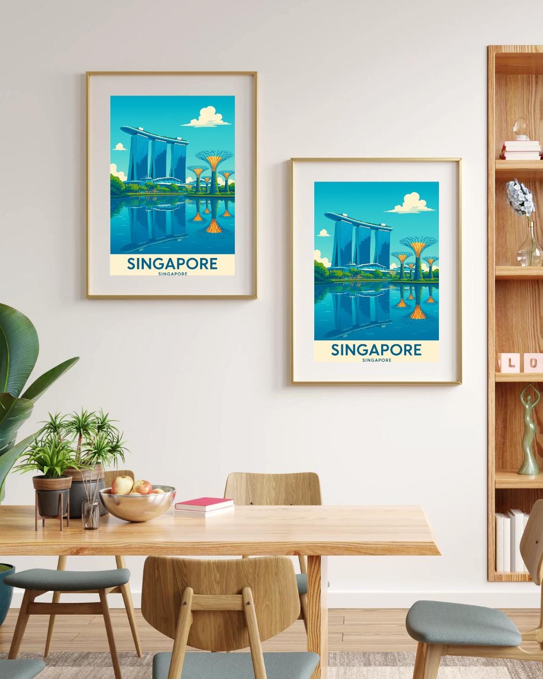 Singapore Print, Singapore Wall Art, Singapore Travel Print, Birthday Present, Wedding Gift, Travel Decor, Travel Wall Art, Japan Print