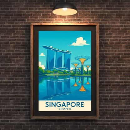 Singapore Print, Singapore Wall Art, Singapore Travel Print, Birthday Present, Wedding Gift, Travel Decor, Travel Wall Art, Japan Print