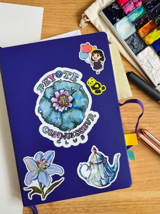 Blue Buckeye Butterfly Sticker  | Illustrated Artwork | Butterfly Decal