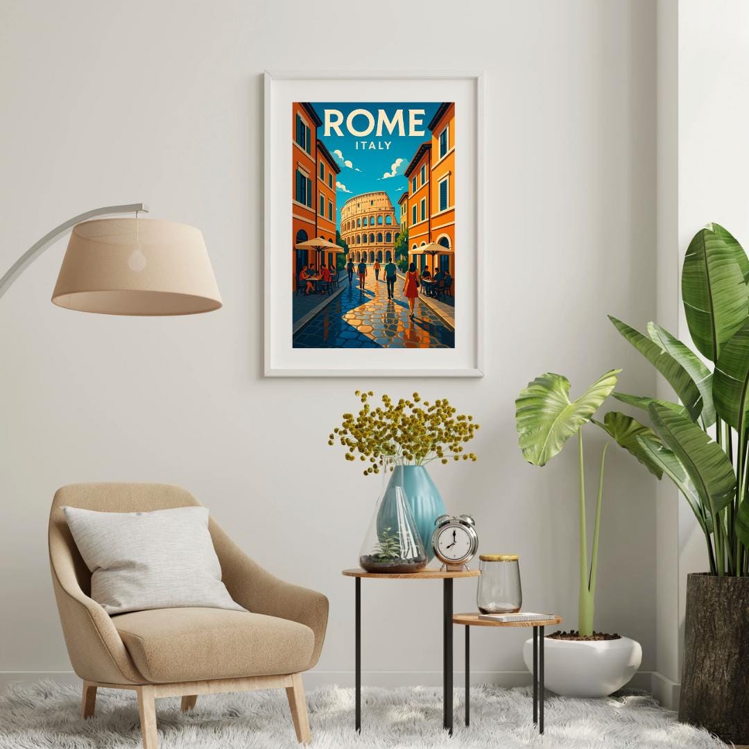 Rome Print, Italy Wall Art, Rome Wall Art, Rome Poster, Rome Travel Print, Birthday Present, Wedding Gift, Travel Decor, Travel Wall Art