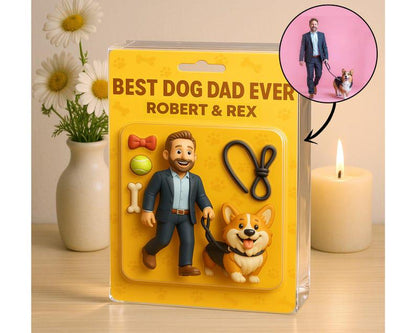 Personalized Dog Dad Acrylic Plaque, Dog Dad Gifts, Cat Dad Acrylic Block, Custom Figure From Photo, Pet Dad Gift, Father's Day 2025 Gift