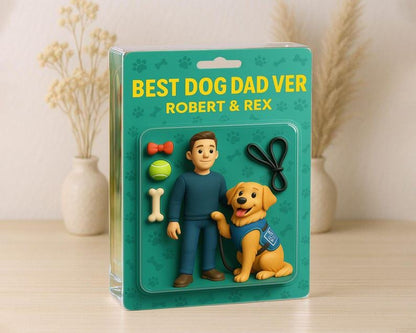 Personalized Dog Dad Acrylic Plaque, Dog Dad Gifts, Cat Dad Acrylic Block, Custom Figure From Photo, Pet Dad Gift, Father's Day 2025 Gift