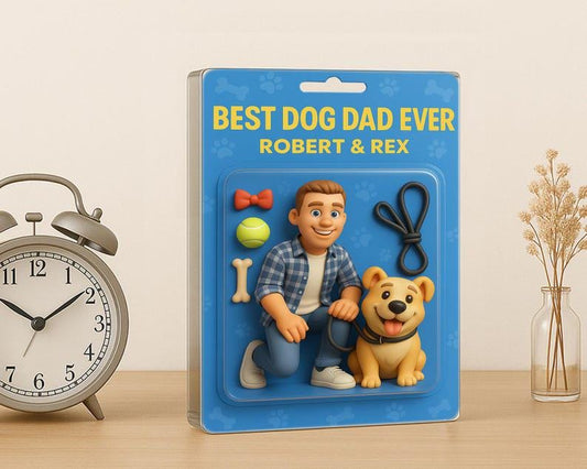 Personalized Dog Dad Acrylic Plaque, Dog Dad Gifts, Cat Dad Acrylic Block, Custom Figure From Photo, Pet Dad Gift, Father's Day 2025 Gift