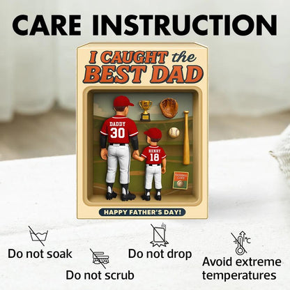 Baseball Dad And Kids Trading Card Style, Trading Card or Toy Box Style with Kids, Fun Father’s Day Gift & Keepsake for the No1 Dad