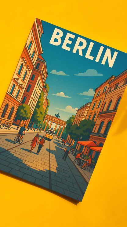 Berlin Print, Germany Wall Art, Berlin Wall Art, Berlin Travel Print, Germany, Birthday Present, Wedding Gift, Travel Decor, Travel Wall Art