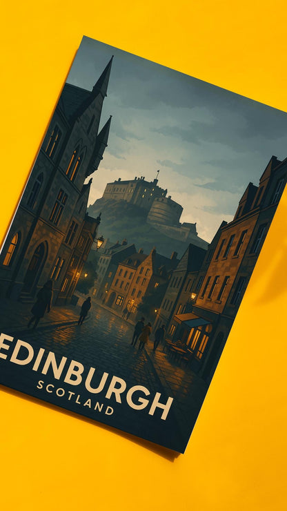 Edinburgh Print, Edinburgh Poster, Scotland Wall Art, Edinburgh Travel Print, Wedding Gift, Birthday Present, Travel Decor, Travel Wall Art