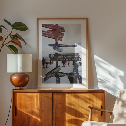 St. Moritz Ski Print: Retro Apres Ski, Alpine Cabin Decor