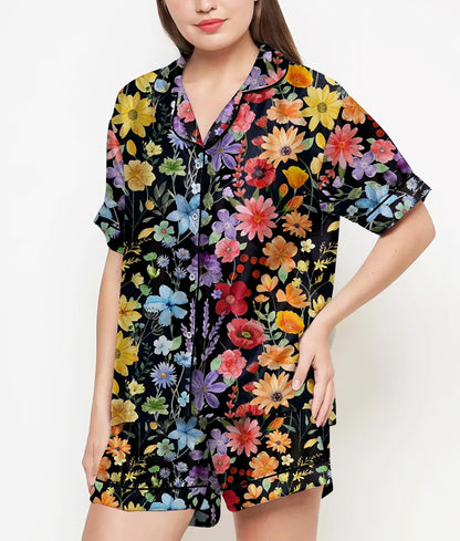 Pride Day Pajama Satin Set, LGBTQ+ Shirt, Rainbow Flag Shirt,Gay Pride Shirt,LGBTQ Celebration Shirt, Pride Month Shirt, Lesbian Pride Shirt