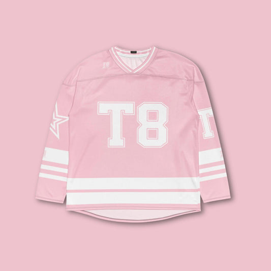 Fan Apparel T8 Hockey Jersey: Pink Concert Outfit