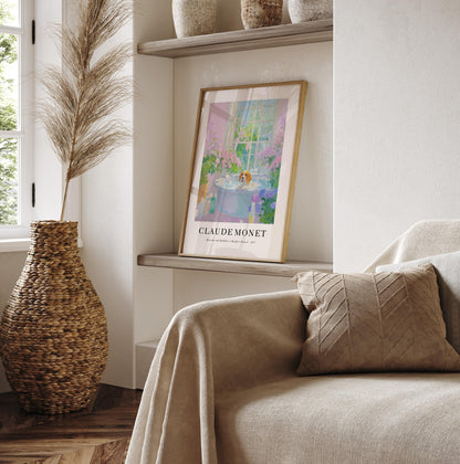 Beagle in Bathtub Art Print: Monet Style Dog Poster