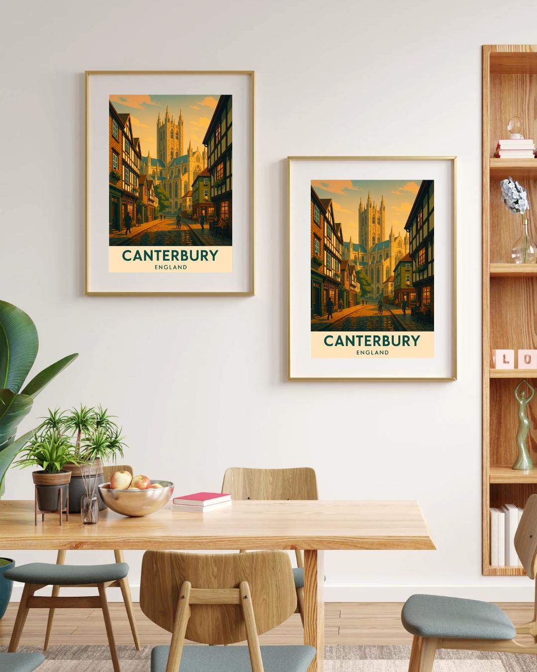 Canterbury Poster, Canterbury Wall Art, Britain Wall Art, Canterbury Travel Print, Canterbury, Wedding Gift, Birthday Present, Travel Decor