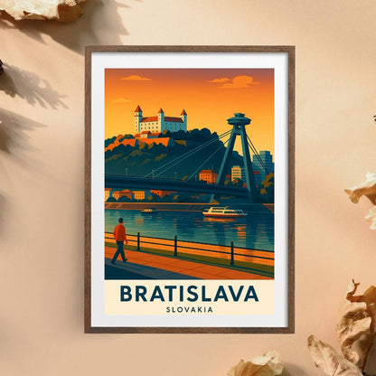 Bratislava Poster, Slovakia Wall Art, Bratislava Wall Art, Bratislava Travel Print, Birthday Present, Wedding Gift, Travel Decor, Bratislava