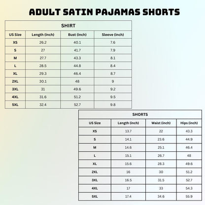 Stitch Satin Short Pajamas Set, Holiday Sleepwear For Women, Cute Cartoon Satin Pajamas