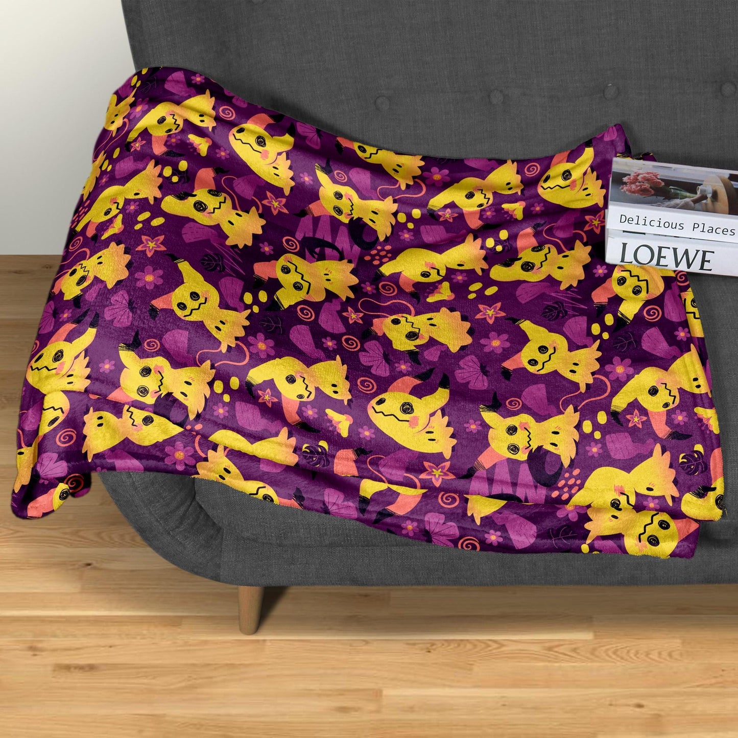 Mimikyu Fleece Blanket Home Decor Throw Blanket Cute Baby Blanket Mimikyu Blanket Gifts