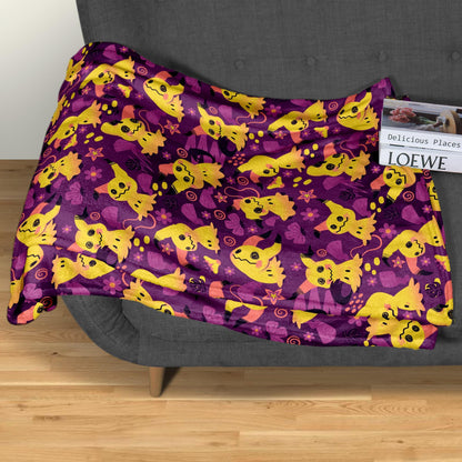 Mimikyu Fleece Blanket Home Decor Throw Blanket Cute Baby Blanket Mimikyu Blanket Gifts