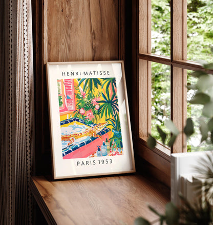 Crocodile in Bathtub Print: Funny Pink Bathroom Wall Art