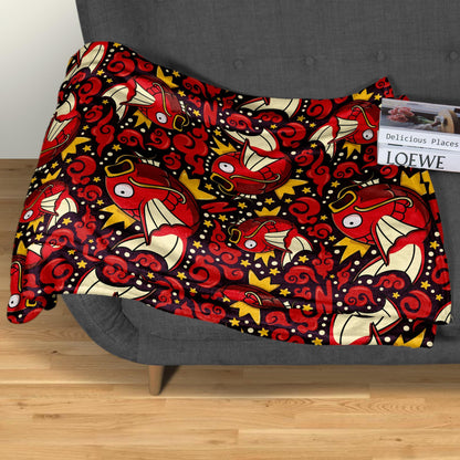 Magikarp Fleece Blanket Home Decor Throw Blanket Cute Baby Blanket Magikarp Blanket Gifts