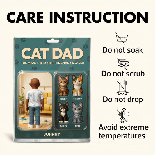 Custom Name Cat Dad The Name. The Myth. The Snack Dealer Acrylic Block, Cat Dad Acrylic Block, Father's Day Gift For Dad, Gift For Husband