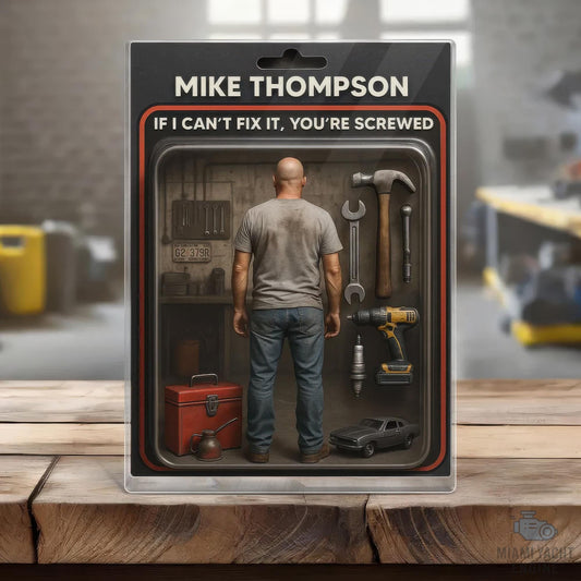 Custom Name If Dad Can’t Fix It, No One Can Acrylic Block Plaque, Dad's Workshop Tools Acrylic Block Plaque, Father’s Day Gift For Handy Dad