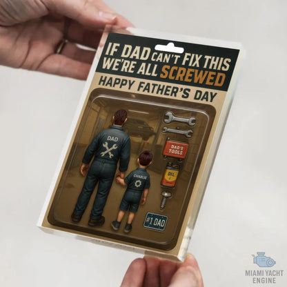 Custom Name If Dad Can't Fix This We Are All Screwed Acrylic Block Plaque, Dad Workshop Tools Acrylic Block, Father’s Day Gift For Handy Dad