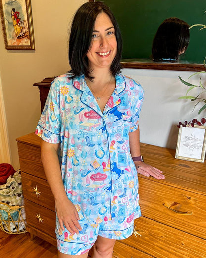 Cowboy Romance Bamboo Pajama Set | Bookish Pajamas | Romance Reader | Western Romance | Small Town Romance | Bookish Merch | Book Lover