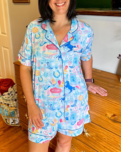 Cowboy Romance Bamboo Pajama Set | Bookish Pajamas | Romance Reader | Western Romance | Small Town Romance | Bookish Merch | Book Lover