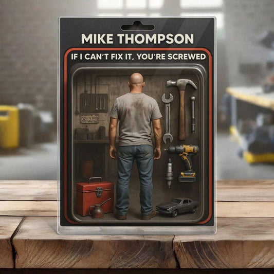 Custom Mechanic Dad Grandpa Gift, Personalized Dad Acrylic Block Plaque, Personalized Father's Day 2025 Gift For Dad, Mechanic Husband Gift