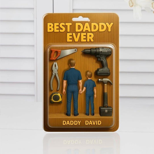 Personalized Father's Day 2025 Gift For Dad, Custom Figure Acrylic Block, Best Dad Ever, Gift For Husband, Grandpa, Gifts For Him, Father