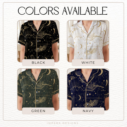 Fantasy Summer pajama set for book lover gift celestial Pjs for bookworm pj set for women satin pajama set for romantasy fans dreamland pjs