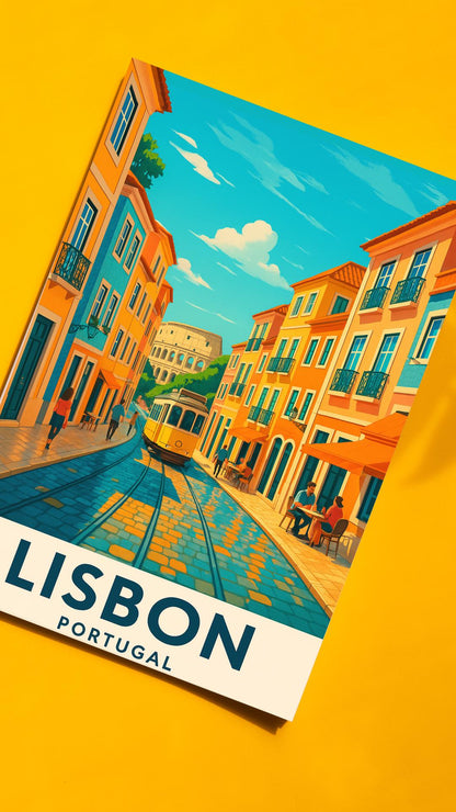 Lisbon Print, Lisbon Wall Art, Portugal Wall Art, Lisbon Travel Print, Birthday Present, Wedding Gift, Travel Decor, Travel Wall Art, Travel