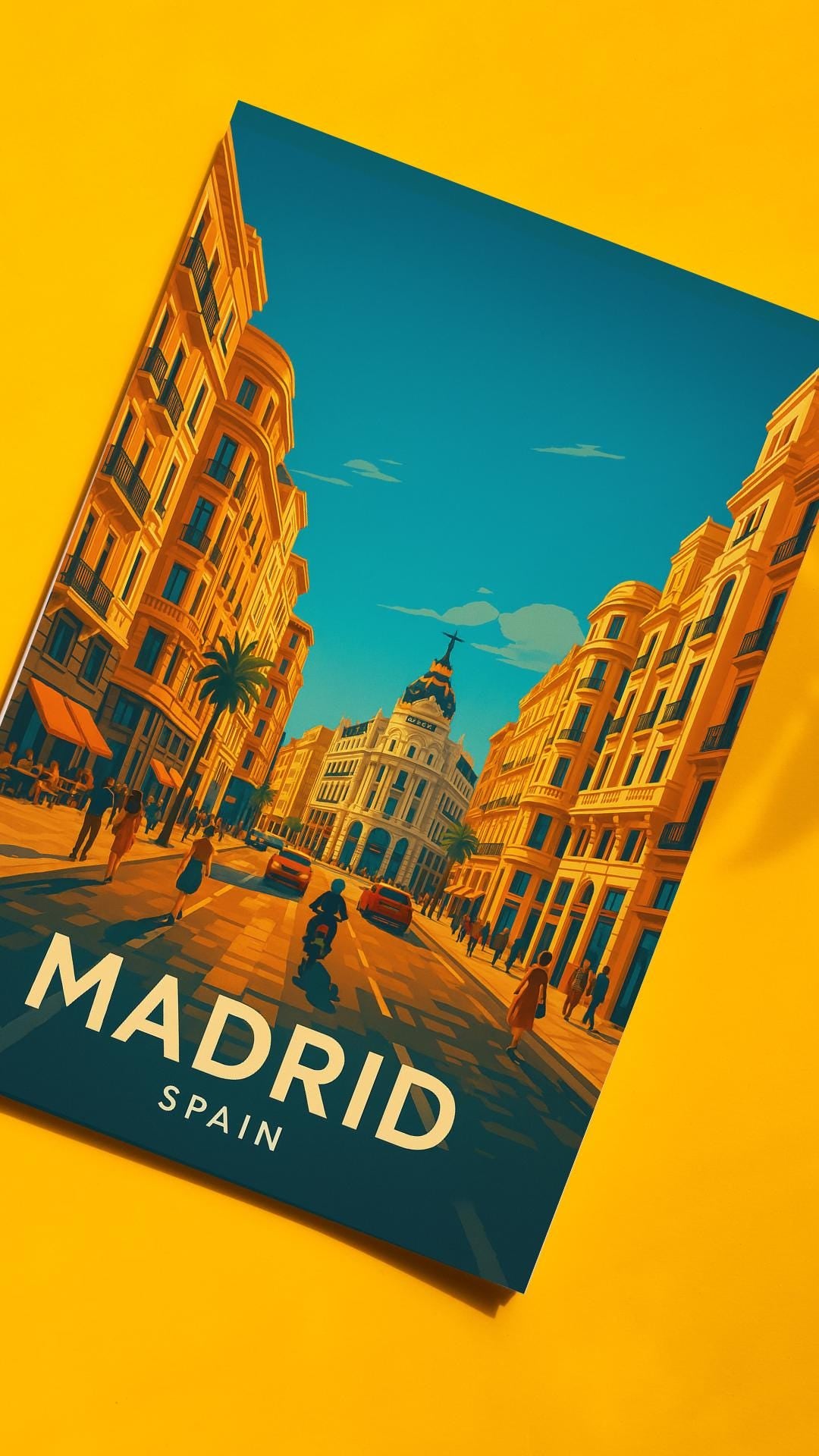 Madrid Print, Madrid Wall Art, Spain Wall Art, Madrid Travel Print, Spain, Wedding Gift, Birthday Present, Travel Decor, Travel Wall Art