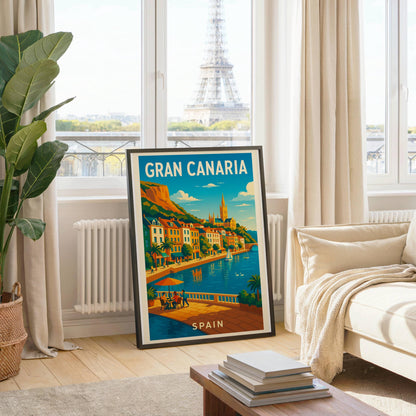 Gran Canaria Poster, Gran Canaria Wall Art, Spain Wall Art, Gran Canaria Travel Print, Wedding Gift, Birthday Present, Travel Decor, Holiday
