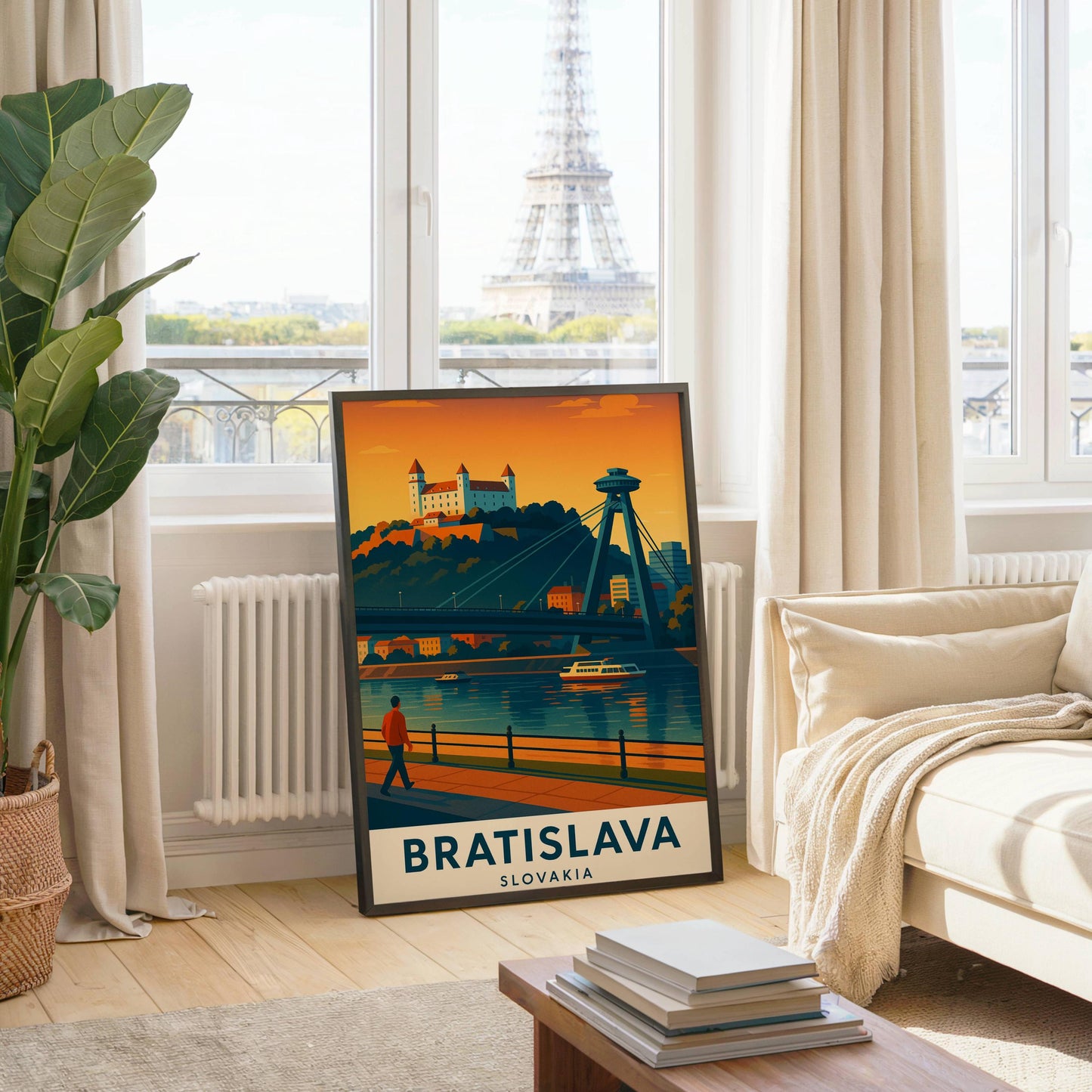Bratislava Poster, Slovakia Wall Art, Bratislava Wall Art, Bratislava Travel Print, Birthday Present, Wedding Gift, Travel Decor, Bratislava