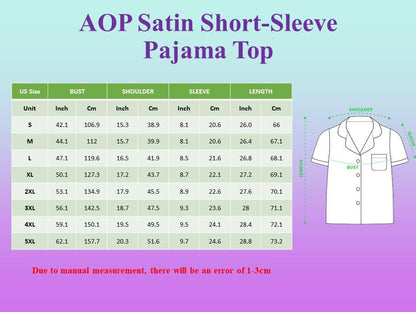 Spooky Bat Halloween Pajama Set, Halloween Sleepwear, Spooky Season Satin Pajamas, Gothic Halloween PJs for Women, Horror Holiday Gift