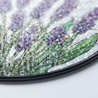 Lavender Stained Glass Suncatcher, Lavender Suncatcher, Lavender Lover Decor, Flower Lover Gift, Lavender Window Hanging Decor, Garden Decor