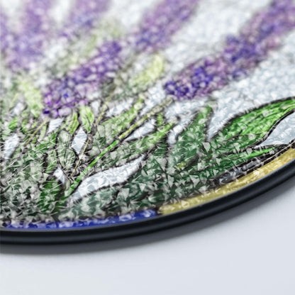 Lavender Flower Stained Glass Suncatcher, Purple Stained Glass Decor, Lavender Flower Lover Gift, Gift For Garden Lover, Nature Lovers Gift