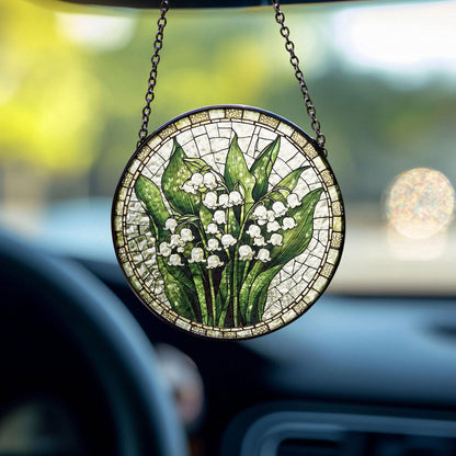 Lily Of Valley Flowers Stained Glass Suncatcher, Lily Suncatcher, Garden Decoration, Grandma gift, Gift For Her, Gift For Lily Of Valley