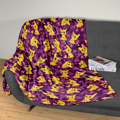 Mimikyu Fleece Blanket Home Decor Throw Blanket Cute Baby Blanket Mimikyu Blanket Gifts