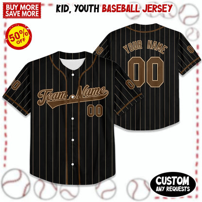 Custom Brown Baseball Jersey, Custom Summer Tour 2025 Jersey, Wedding Jerseys, Baseball Shirt for Fans of All Ages, Vintage Jersey