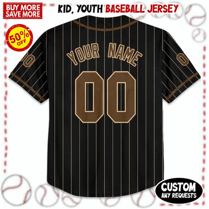 Custom Brown Baseball Jersey, Custom Summer Tour 2025 Jersey, Wedding Jerseys, Baseball Shirt for Fans of All Ages, Vintage Jersey