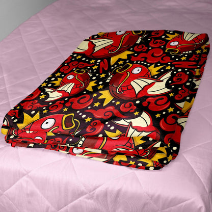 Magikarp Fleece Blanket Home Decor Throw Blanket Cute Baby Blanket Magikarp Blanket Gifts